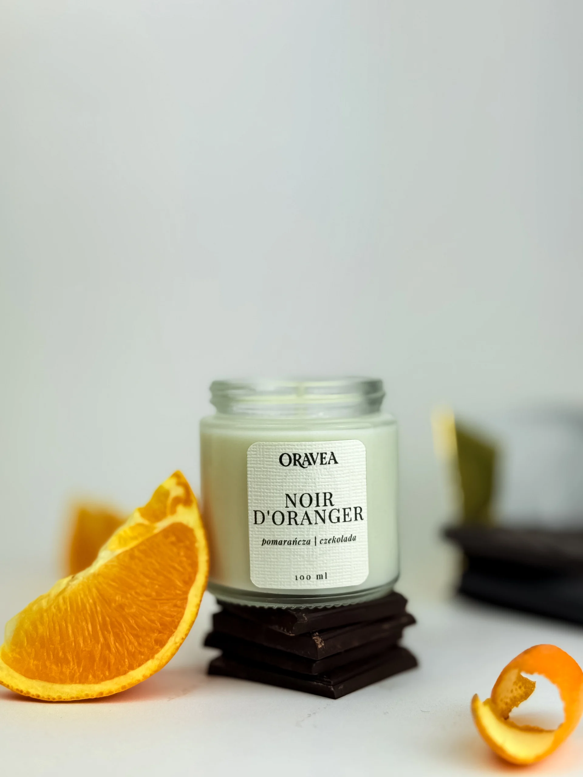 oravea świeca sojowa noir d'oranger 100 ml pomarańcza czekolada